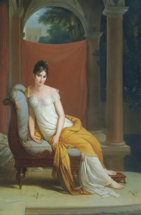 Framed Print : Portrait of Madame Recamier, nee Julie Bernard (1777-1849) Framed Print : Portrait of Madame Recamier, nee Julie Bernard (1777-1849)