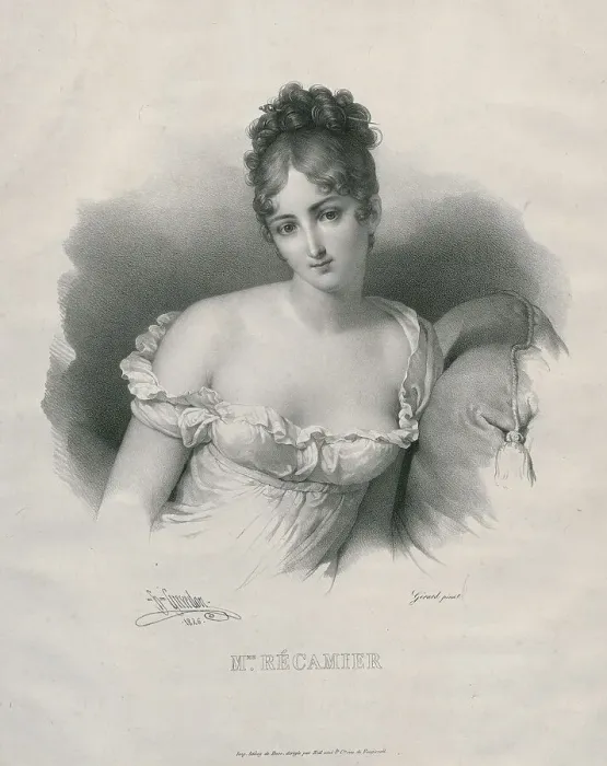 Framed Print : Portrait of Madame Récamier, née Julie Bernard (1777-1849), 1826. Creator: Grevedon, Pierre Louis Henri (1776-1860) Framed Print : Portrait of Madame Récamier, née Julie Bernard (1777-1849), 1826. Creator: Grevedon, Pierre Louis Henri (1776-1860)