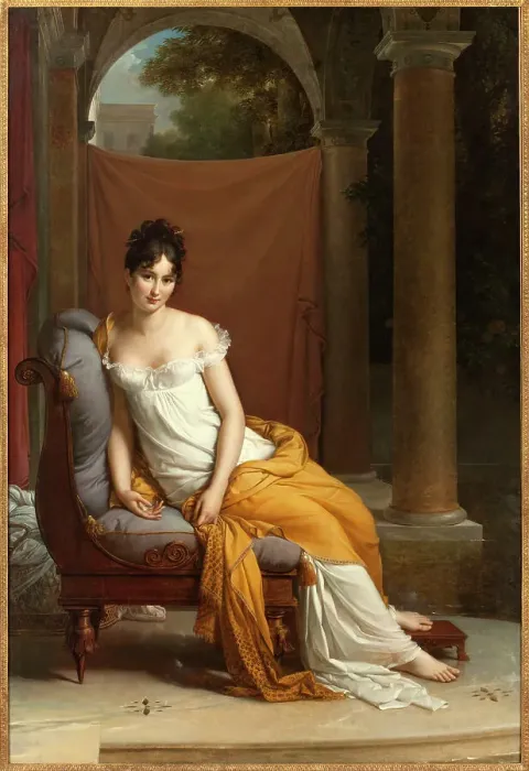 Framed Print : Portrait of Madame Récamier, née Julie Bernard (1777-1849), 1802-1804. Creator: Gérard, François Pascal Simon (1770-1837) Framed Print : Portrait of Madame Récamier, née Julie Bernard (1777-1849), 1802-1804. Creator: Gérard, François Pascal Simon (1770-1837)