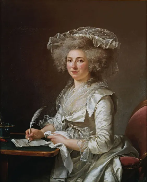 Framed Print : Portrait of Madame Roland. Artist: Labille-Guiard, Adelaide (1749-1803) Framed Print : Portrait of Madame Roland. Artist: Labille-Guiard, Adelaide (1749-1803)