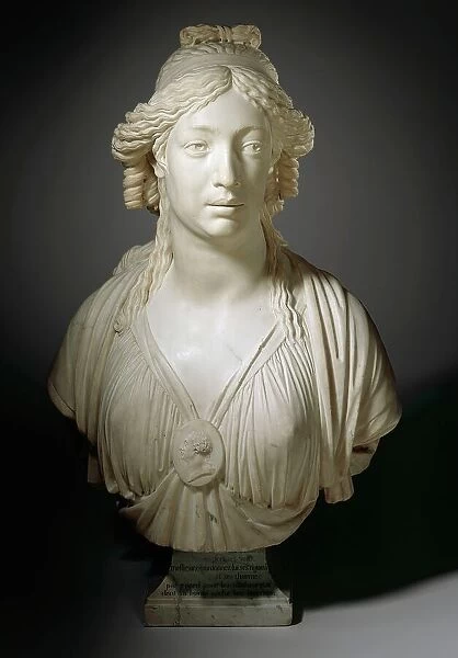 Portrait of Madame Roland, Probably 1792-1793. Creator: François Masson