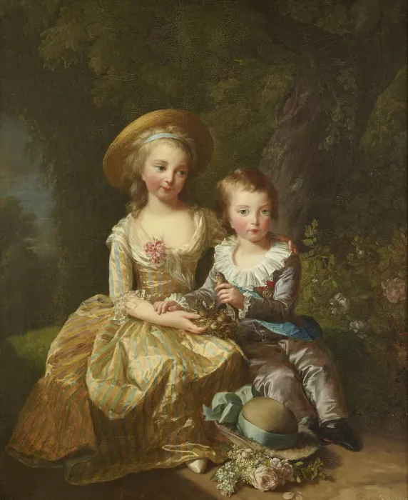 Framed Print : Portrait of Madame Royale and Louis-Joseph Xavier, Dauphin of France Framed Print : Portrait of Madame Royale and Louis-Joseph Xavier, Dauphin of France
