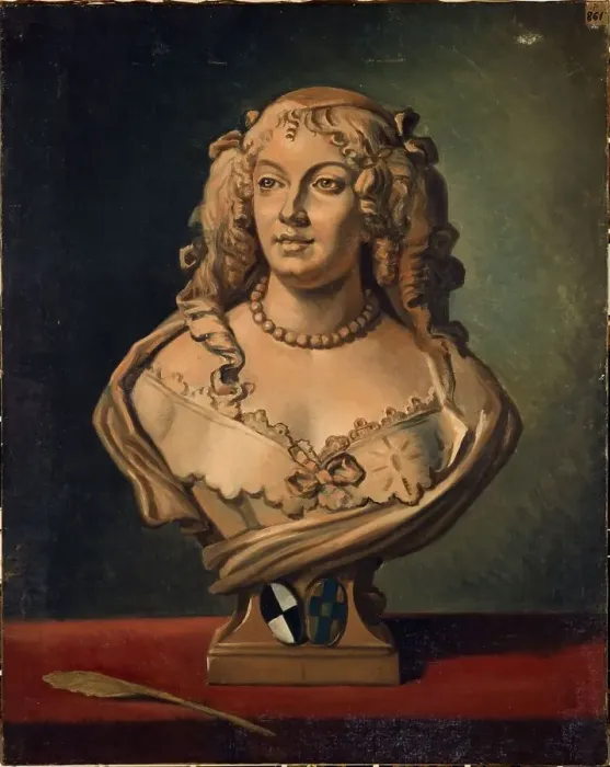 Framed Print : Portrait of Madame de Sevigne (1626-1696), after a bust by Chatrousse, between 1801 and 1900. Creator: Unknown Framed Print : Portrait of Madame de Sevigne (1626-1696), after a bust by Chatrousse, between 1801 and 1900. Creator: Unknown