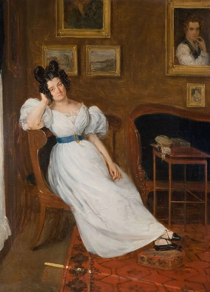 Portrait of Madame Simon, 1850. Creator: Eugene Delacroix