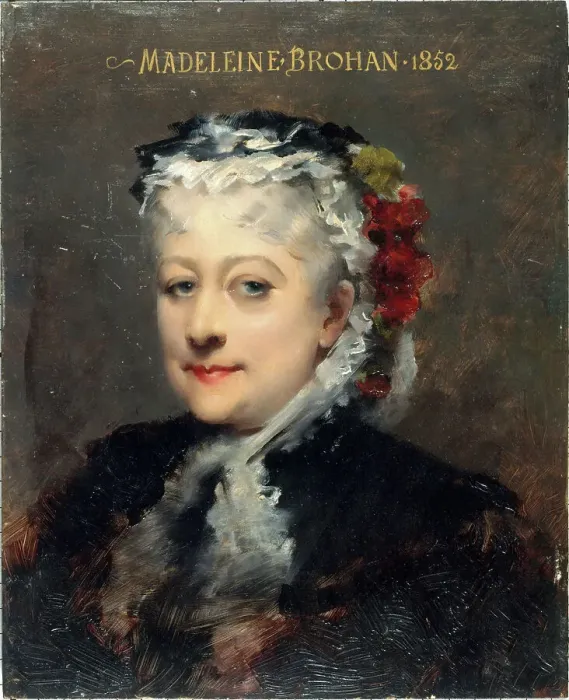 Framed Print : Portrait of Madeleine Brohant (1833-1900), member of the Comédie-Française, c1885. Creator: Louise Abbema Framed Print : Portrait of Madeleine Brohant (1833-1900), member of the Comédie-Française, c1885. Creator: Louise Abbema