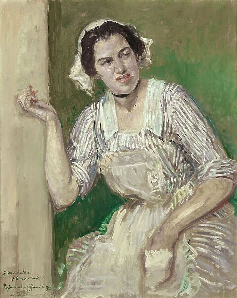 Portrait of Madeleine Pissard as Roxane (L'Amour medecin), 1921. Creator: Jacques Emile Blanche