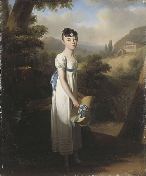 Portrait of Mademoiselle Athenais d Albenas. Artist: Boilly, Louis-Leopold (1761-1845)