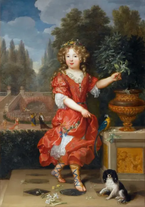 Framed Print : Portrait of Mademoiselle de Blois, Marie-Anne de Bourbon, daughter of Louis XIV Framed Print : Portrait of Mademoiselle de Blois, Marie-Anne de Bourbon, daughter of Louis XIV