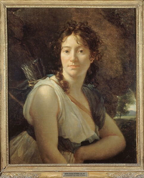 Portrait de Mademoiselle Duchesnois (1777-1835), sociétaire de la Comédie... between 1805 and 1837. Creator: Francois Pascal Simon Gerard