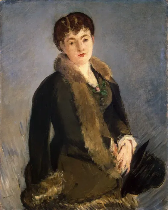 Framed Print : Portrait of Mademoiselle Isabelle Lemonnier, c1880. Artist: Edouard Manet Framed Print : Portrait of Mademoiselle Isabelle Lemonnier, c1880. Artist: Edouard Manet