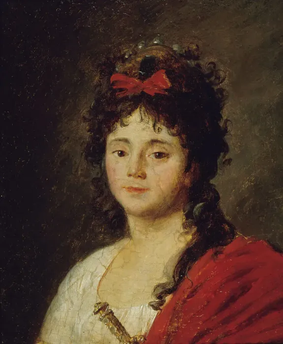 Framed Print : Portrait de Mademoiselle Maillard (Marie-Thérèse Davoux, 1766-1818, dite), chanteuse à l'Opéra, c1790 Creator: Jean-Franois Garnerey Framed Print : Portrait de Mademoiselle Maillard (Marie-Thérèse Davoux, 1766-1818, dite), chanteuse à l'Opéra, c1790 Creator: Jean-Franois Garnerey