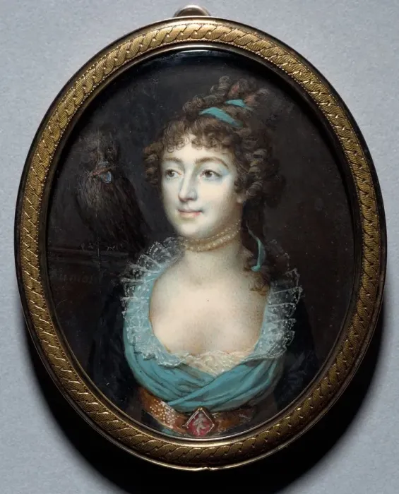 Framed Print : Portrait of Mademoiselle Marie-Anne Adelaide Le Normand, c. 1793. Creator: Francois Dumont Framed Print : Portrait of Mademoiselle Marie-Anne Adelaide Le Normand, c. 1793. Creator: Francois Dumont