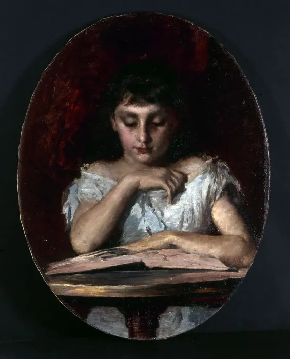 Framed Print : Portrait of Mademoiselle de Montfort, c1890. Creator: Emile Renard Framed Print : Portrait of Mademoiselle de Montfort, c1890. Creator: Emile Renard