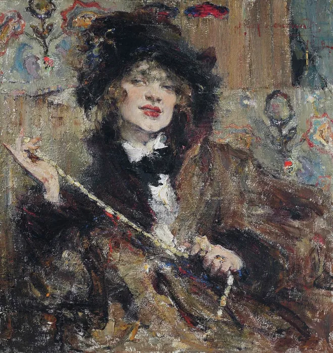 Framed Print : Portrait of Mademoiselle Podbelskaya, 1912 Framed Print : Portrait of Mademoiselle Podbelskaya, 1912