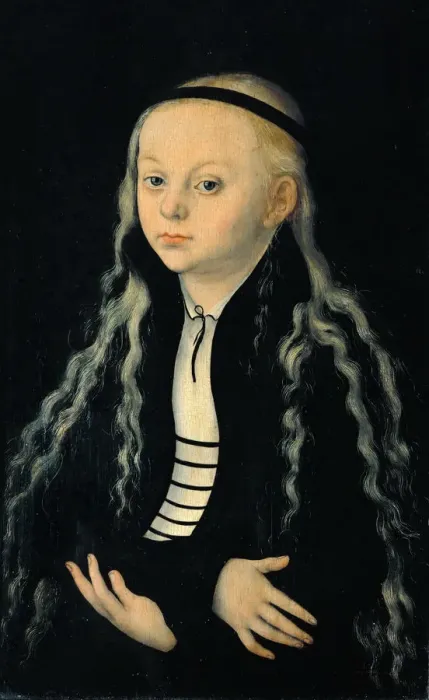 Framed Print : Portrait of Magdalena Luther (1529-1542), c. 1540 Framed Print : Portrait of Magdalena Luther (1529-1542), c. 1540