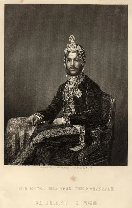 Framed Print : Portrait of Maharaja Duleep Singh (1838-1893). Creator: Pound, Daniel John (1820-1894) Framed Print : Portrait of Maharaja Duleep Singh (1838-1893). Creator: Pound, Daniel John (1820-1894)
