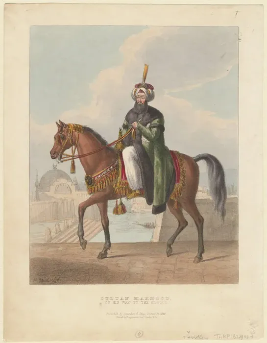 Framed Print : Portrait of Mahmud II (1785-1839), Sultan of the Ottoman Empire, 1829. Artist: Gauci, M Framed Print : Portrait of Mahmud II (1785-1839), Sultan of the Ottoman Empire, 1829. Artist: Gauci, M
