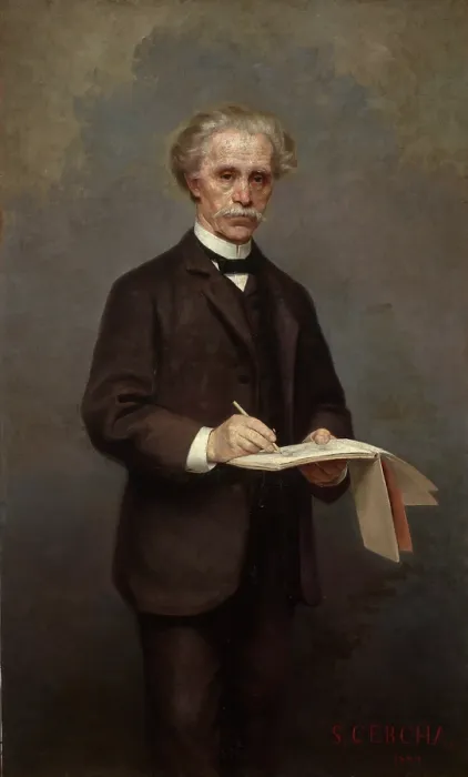 Framed Print : Portrait of Maksymilian Cercha, 1894. Creator: Stanislaw Cercha Framed Print : Portrait of Maksymilian Cercha, 1894. Creator: Stanislaw Cercha