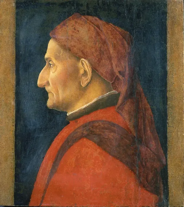 Framed Print : Portrait of a Man, 1450. Artist: Mantegna, Andrea (1431-1506) Framed Print : Portrait of a Man, 1450. Artist: Mantegna, Andrea (1431-1506)