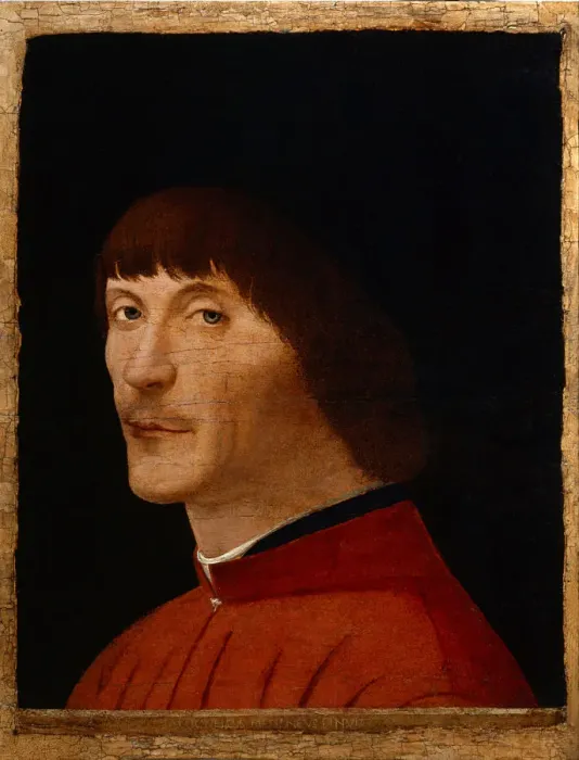 Framed Print : Portrait of a man, 1468-1470. Creator: Antonello da Messina (ca 1430-1479) Framed Print : Portrait of a man, 1468-1470. Creator: Antonello da Messina (ca 1430-1479)