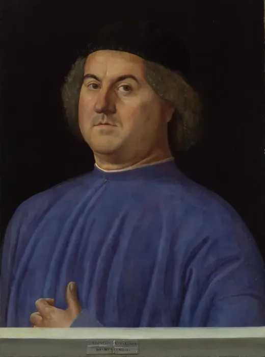 Framed Print : Portrait of a Man, 1497. Artist: Vivarini, Alvise (ca. 1446-ca. 1505) Framed Print : Portrait of a Man, 1497. Artist: Vivarini, Alvise (ca. 1446-ca. 1505)
