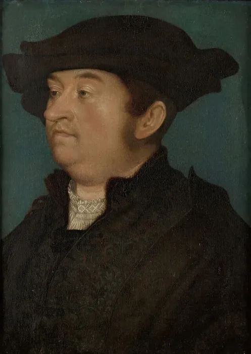 Framed Print : Portrait of a Man, 1518. Creator: Hans Holbein the Elder Framed Print : Portrait of a Man, 1518. Creator: Hans Holbein the Elder
