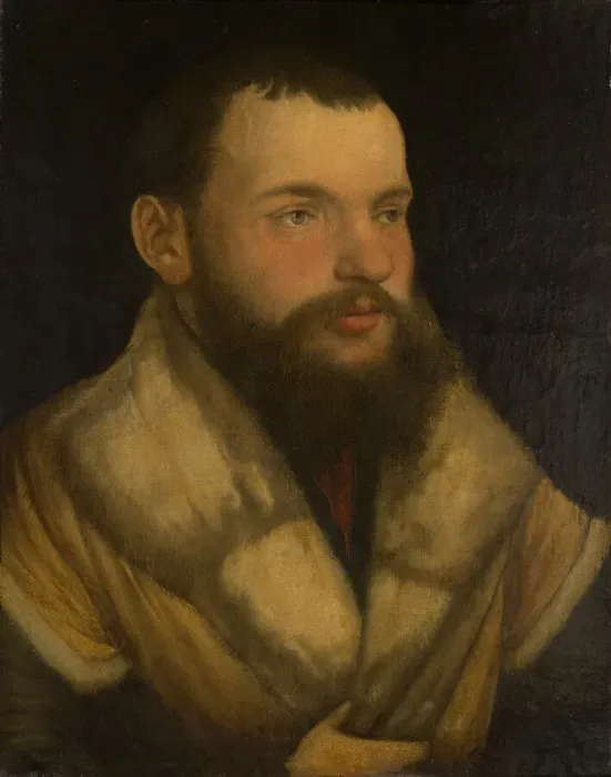 Framed Print : Portrait of a Man, 1520  /  30. Creator: Martin Schaffner