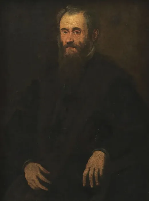 Framed Print : Portrait of a Man, 1533-1594. Creator: Jacopo Tintoretto Framed Print : Portrait of a Man, 1533-1594. Creator: Jacopo Tintoretto