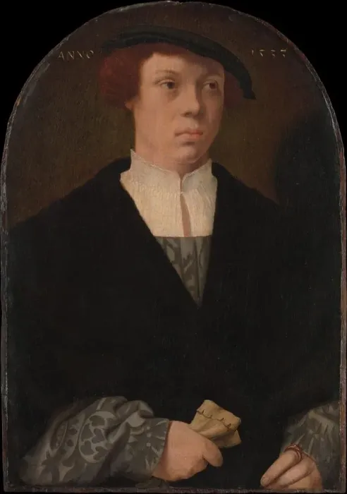 Framed Print : Portrait of a Man, 1533. Creator: Bartholomaeus Bruyn the Elder Framed Print : Portrait of a Man, 1533. Creator: Bartholomaeus Bruyn the Elder