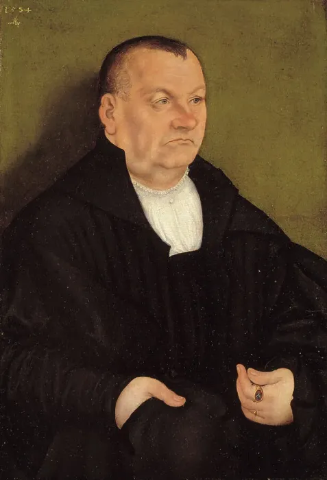 Framed Print : Portrait of a Man, 1534. Creator: Lucas Cranach the Elder Framed Print : Portrait of a Man, 1534. Creator: Lucas Cranach the Elder