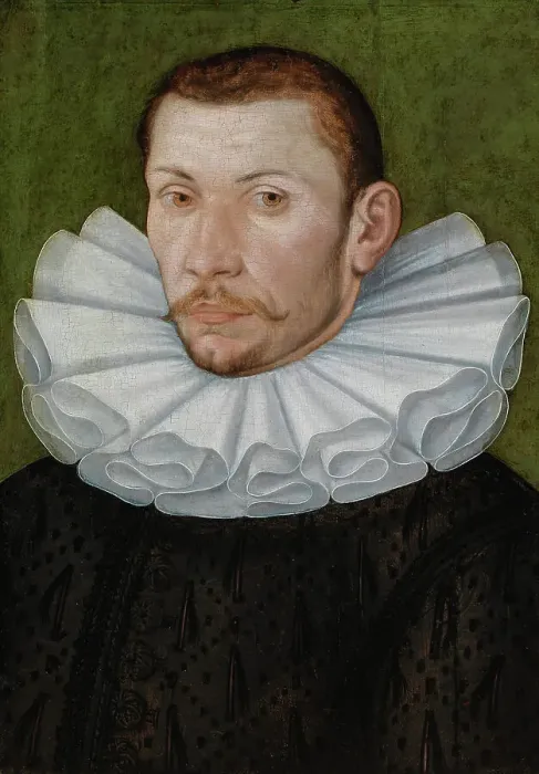 Framed Print : Portrait of a man, 1591. Creator: Daniel van den Queborne
