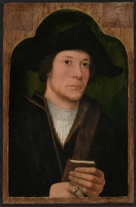 Framed Print : Portrait of a Man, 15th century. Creator: Anon Framed Print : Portrait of a Man, 15th century. Creator: Anon