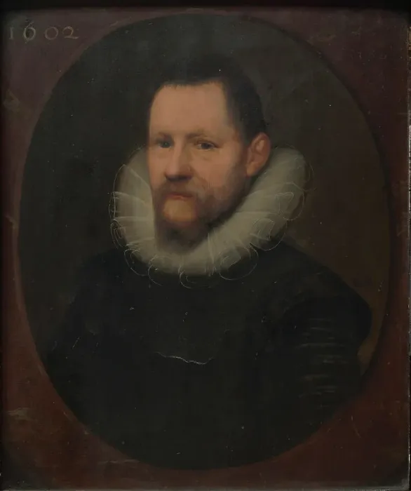 Framed Print : Portrait of a Man, 1602. Creator: Anon Framed Print : Portrait of a Man, 1602. Creator: Anon