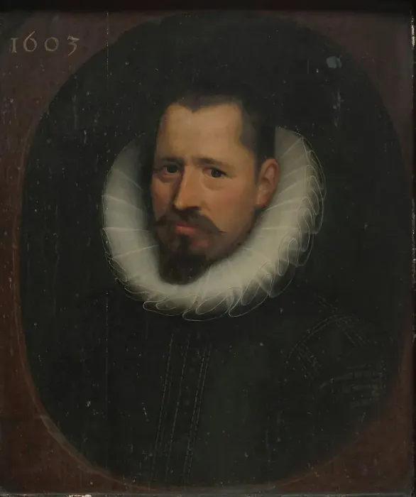 Framed Print : Portrait of a Man, 1603. Creator: Anon Framed Print : Portrait of a Man, 1603. Creator: Anon