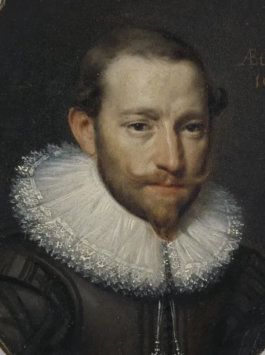Framed Print : Portrait of a man, 1627. Creator: Anon Framed Print : Portrait of a man, 1627. Creator: Anon