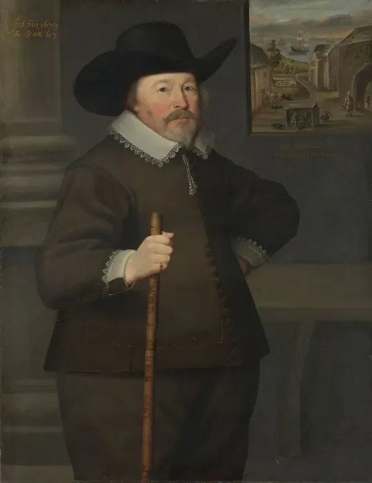 Framed Print : Portrait of a man, 1639. Creator: Anon Framed Print : Portrait of a man, 1639. Creator: Anon