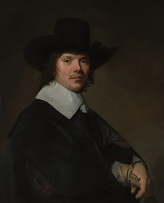 Framed Print : Portrait of a Man, 1645. Creator: Jan Verspronck Framed Print : Portrait of a Man, 1645. Creator: Jan Verspronck