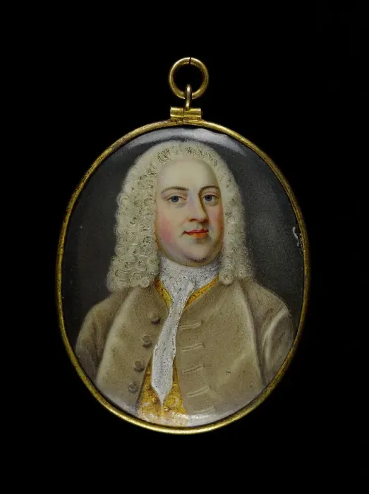 Framed Print : Portrait of a man, between 1710 and 1730. Creator: English School Framed Print : Portrait of a man, between 1710 and 1730. Creator: English School