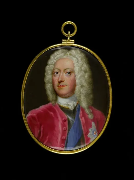 Framed Print : Portrait of a man, between 1725 and 1750. Creator: English School Framed Print : Portrait of a man, between 1725 and 1750. Creator: English School