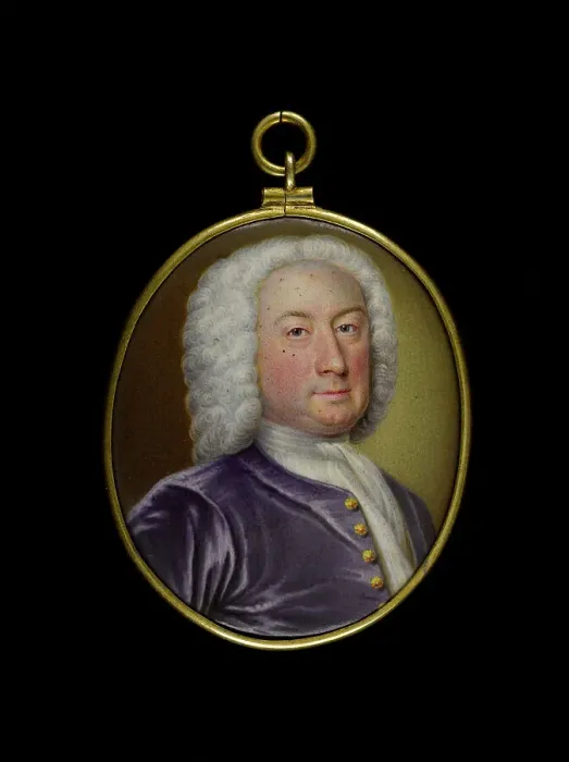 Framed Print : Portrait of a man, between 1725 and 1750. Creator: English School Framed Print : Portrait of a man, between 1725 and 1750. Creator: English School