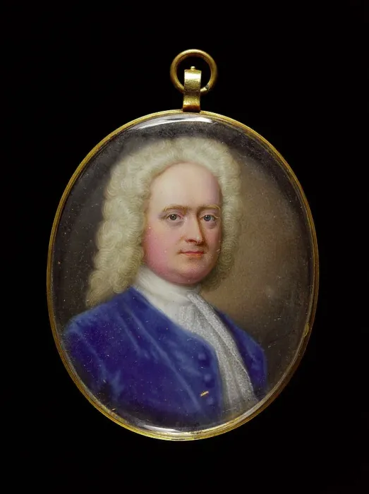 Framed Print : Portrait of a man, between 1725 and 1750. Creator: English School Framed Print : Portrait of a man, between 1725 and 1750. Creator: English School