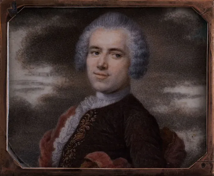 Framed Print : Portrait of a man, 1780. Creator: Christoph Franz Hillner Framed Print : Portrait of a man, 1780. Creator: Christoph Franz Hillner