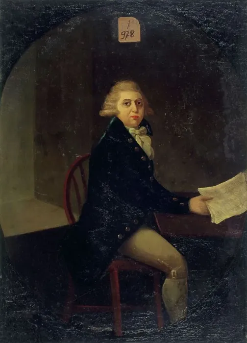 Framed Print : Portrait of a man, between 1789 and 1799. Creator: Unknown Framed Print : Portrait of a man, between 1789 and 1799. Creator: Unknown