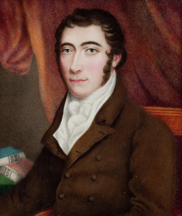 Framed Print : Portrait of a man, 1790. Creator: MA Stanton Framed Print : Portrait of a man, 1790. Creator: MA Stanton