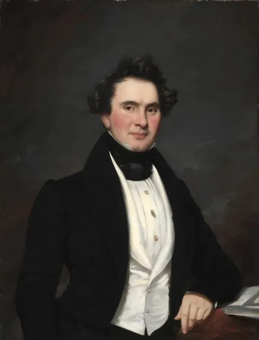 Framed Print : Portrait of a Man, 1832. Creator: Samuel Lovett Waldo (American, 1783-1861); William Jewett Framed Print : Portrait of a Man, 1832. Creator: Samuel Lovett Waldo (American, 1783-1861); William Jewett