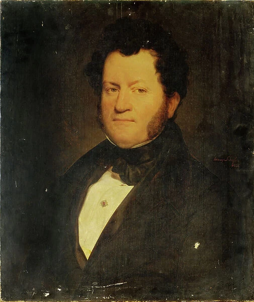 Portrait of a man, 1836. Creator: Henry Scheffer