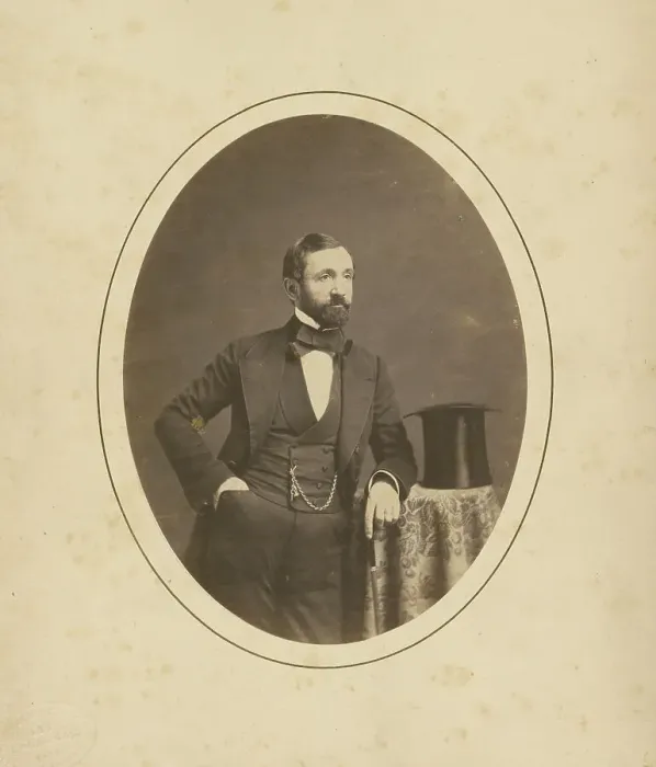 Framed Print : Portrait of a Man, about 1858-1868. Creator: Charles De Forest Fredricks Framed Print : Portrait of a Man, about 1858-1868. Creator: Charles De Forest Fredricks