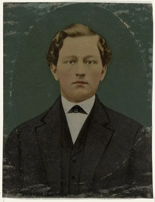 Framed Print : Portrait of man, 1860s-1880s. Creator: Unknown Framed Print : Portrait of man, 1860s-1880s. Creator: Unknown