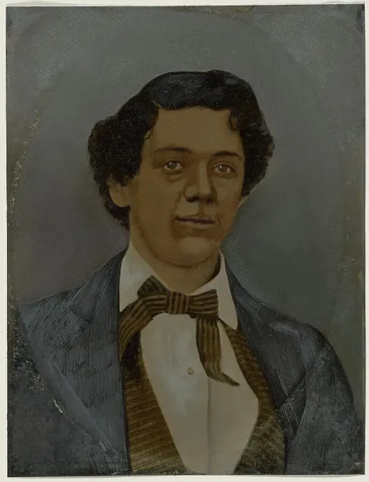Framed Print : Portrait of man, 1860s-1880s. Creator: Unknown Framed Print : Portrait of man, 1860s-1880s. Creator: Unknown