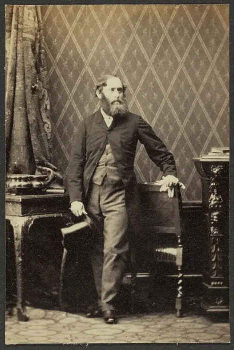 Framed Print : Portrait of a Man, about 1865. Creator: Camille Silvy Framed Print : Portrait of a Man, about 1865. Creator: Camille Silvy